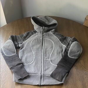 Lululemon Athletica Gray Quilted Hoodie